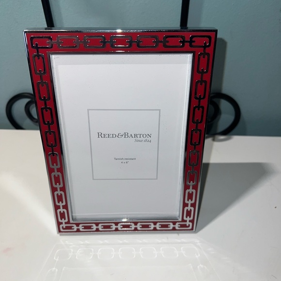 🔥🔥🔥Reed & Barton Poppy 4”x6” Silver Link Frame NEW